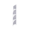 Étagère d'angle pliable en fer 4 niveaux 49x33xh.167cm blanc Alba Réductions
