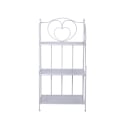 Scaffale 3 ripiani richiudibile in ferro 60,5x28xh.127cm bianco Karnel Offre