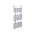 Scaffale 3 ripiani richiudibile in ferro 60,5x28xh.127cm bianco Karnel Catalogue