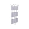Scaffale 3 ripiani richiudibile in ferro 60,5x28xh.127cm bianco Karnel Catalogue