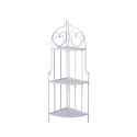 Angoliera 3 ripiani richiudibile in ferro 49x33xh.127cm bianco Veska Offre