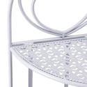 Angoliera 3 ripiani richiudibile in ferro 49x33xh.127cm bianco Veska Catalogue