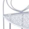 Angoliera 3 ripiani richiudibile in ferro 49x33xh.127cm bianco Veska Catalogue