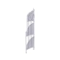 Angoliera 3 ripiani richiudibile in ferro 49x33xh.127cm bianco Veska Réductions