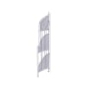 Angoliera 3 ripiani richiudibile in ferro 49x33xh.127cm bianco Veska Réductions