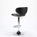 Tabouret de cuisine et bar design moderne pivotant chromé Amarillo 