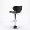 Tabouret de cuisine et bar design moderne pivotant chromé Amarillo 