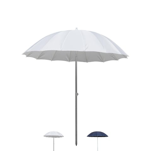 Parasol de plage Ø2,4 m en aluminium 16 baleines inclinable Shangai Promotion