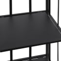 Scaffale da esterno slim 4 ripiani in ferro battuto richiudibile Nuvia Modèle