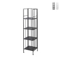 Scaffale da esterno slim 4 ripiani in ferro battuto richiudibile Nuvia Promotion