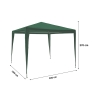 Tonnelle 3x3 hydrofuge à montage rapide avec kit Tropico Achat