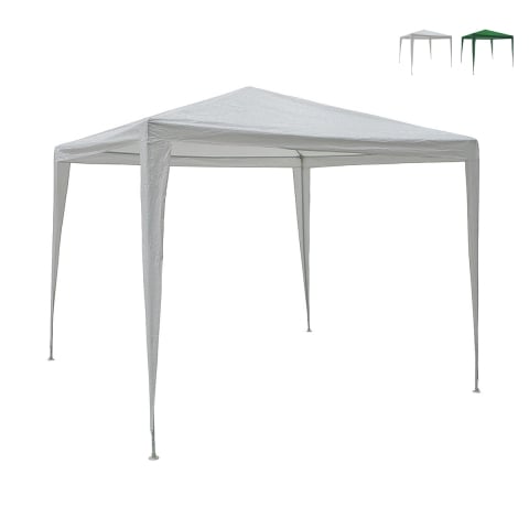 Gazebo 3x3 idrorepellente montaggio rapido con kit bianco Tropico Promotion