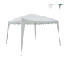 Tonnelle pliante verte 3x3 en aluminium Rapido Promotion