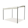 Gazebo a veranda idrorepellente 3x2,5m in ferro ecrù Sarnok Promotion