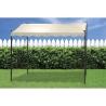 Pavillon de jardin à véranda hydrofuge 3x2,5m en fer écru Sarnok Remises