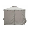 Gazebo idrorepellente 3x3m 4 tende laterali ferro tortora Tangeri Offre