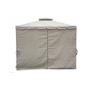 Gazebo idrorepellente 3x3m 4 tende laterali ferro tortora Tangeri Choix