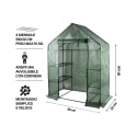 Serre en casier pour plantes avec 4 étagères et bâche protectrice Branik Modèle
