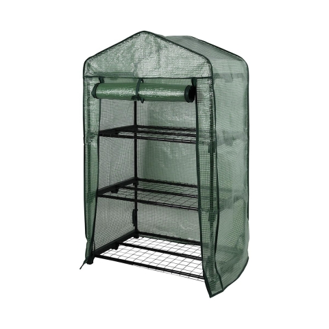 Serre de balcon à 3 étagères avec bâche de protection Tivar Promotion