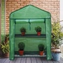Serre de balcon pour plantes à 2 étagères avec housse de protection Lomea Vente