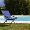 Chaise longue de jardin rembourrée avec accoudoirs pliable Panama Vente