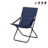 Chaise longue de jardin rembourrée avec accoudoirs pliable Panama Promotion