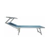 Chaise longue de jardin en aluminium avec pare-soleil Riccione 