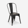 lot de 20 chaises design industriel métal vintage shabby chic style steel old 