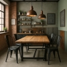 lot de 20 chaises design industriel métal vintage shabby chic style steel old 