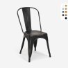 lot de 20 chaises design industriel métal vintage shabby chic style steel old 
