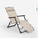 Chaise longue pliante de plage multipositions Emily Lux Zero Gravity 