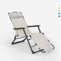 Chaise longue pliante de plage multipositions Emily Lux Zero Gravity Promotion