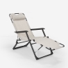 Chaise longue pliante de plage multipositions Emily Lux Zero Gravity 