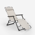 Chaise longue pliante de plage multipositions Emily Lux Zero Gravity 