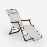 Chaise longue pliante de plage multipositions Emily Lux Zero Gravity 