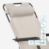 Chaise longue pliante de plage multipositions Emily Lux Zero Gravity 