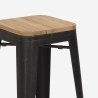 tabouret de bar et cuisine design métal bois style industriel style brush up Modèle