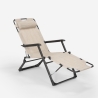 2 chaises longues de plage et jardin pliants multi-positions Emily Lux Zero Gravity 