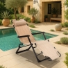 2 chaises longues de plage et jardin pliants multi-positions Emily Lux Zero Gravity Achat
