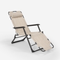2 chaises longues de plage et jardin pliants multi-positions Emily Lux Zero Gravity 