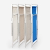 2 chaises de plage pliantes avec accoudoirs en aluminium Riccione Gold Lux 