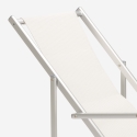 4 chaises de plage pliantes mer accoudoirs aluminium Riccione Gold Lux 