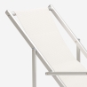 4 chaises de plage pliantes mer accoudoirs aluminium Riccione Gold Lux 