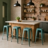 tabouret de bar vintage en métal design industriel style steel stale 78cm Remises