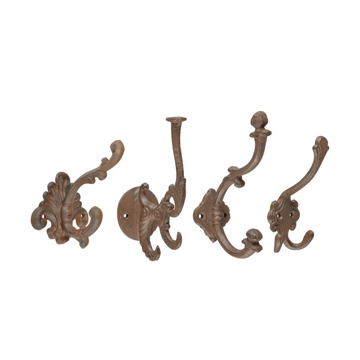 Set de 4 crochets muraux en fonte style classique assorti Promotion Set de 4 crochets muraux en fonte style classique assorti Promotion