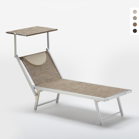 Transat de plage bain de soleil en aluminium Santorini Limited Edition Promotion