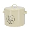 Boîte vintage en métal pour compost avec filtre à charbon actif Offre