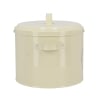 Boîte vintage en métal pour compost avec filtre à charbon actif Caractéristiques