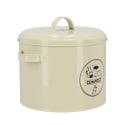 Boîte vintage en métal pour compost avec filtre à charbon actif Dimensions