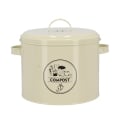 Boîte vintage en métal pour compost avec filtre à charbon actif Promotion